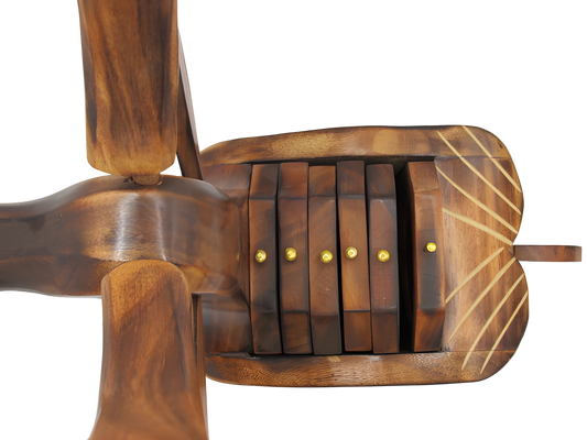 Handcrafted wooden deer desk organizer with drawers