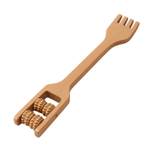 Handcrafted wooden body massage therapy tool