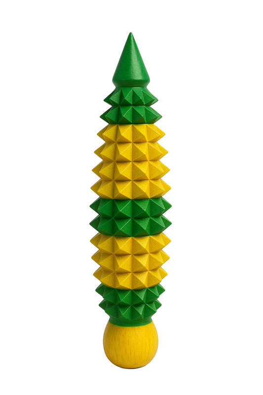 Handcrafted wooden acupressure hand massager