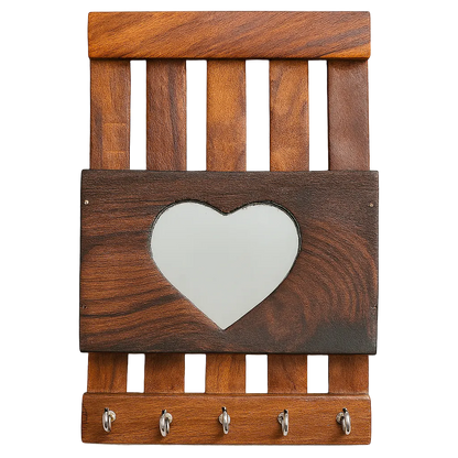 Handcrafted wooden sweet home key holder