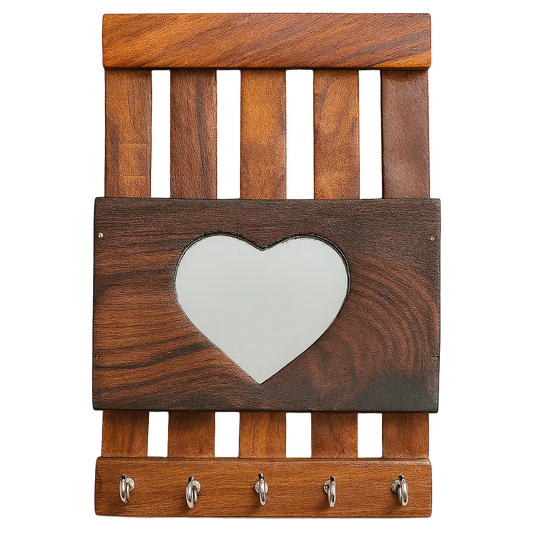 Handcrafted wooden sweet home key holder