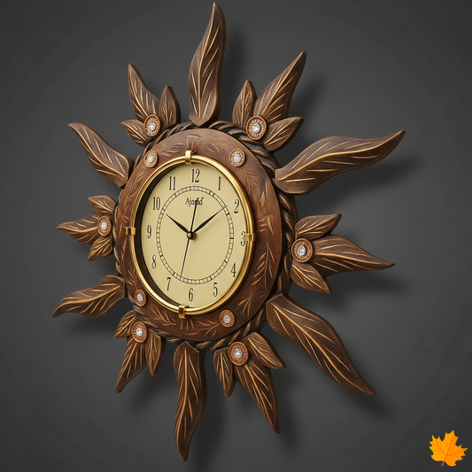 Sun Shape Antique Wall Clock