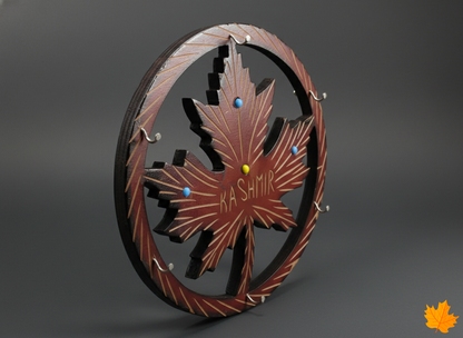 Chinar Leaf Round Key Hanger