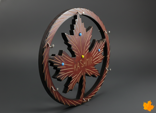 Chinar Leaf Round Key Hanger