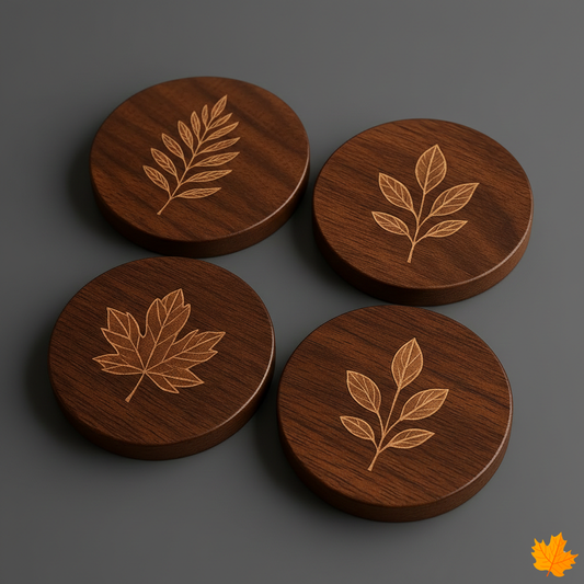 Botanical Linewood Coasters Set