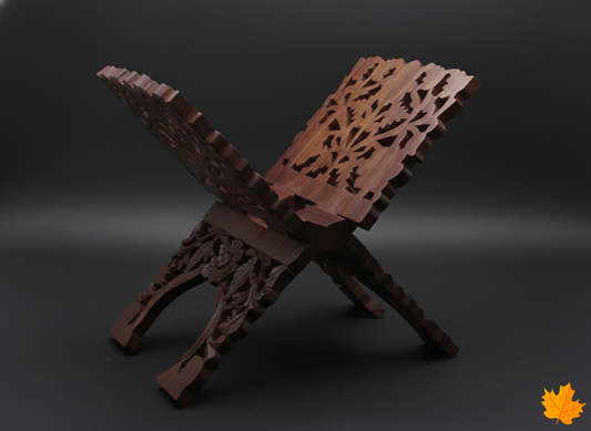 Floral Carved Book Holder