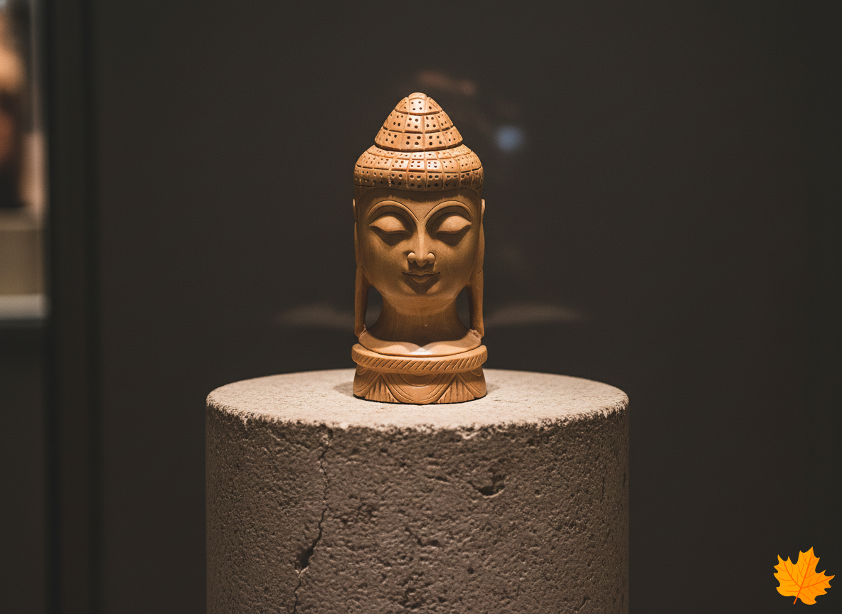Buddha Head Decorative Sculpture