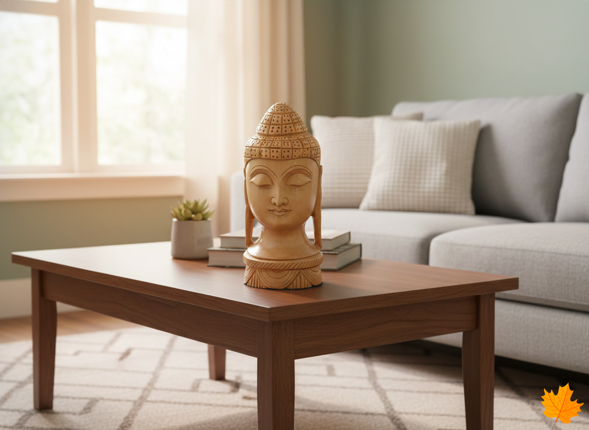 Buddha Head Decorative Sculpture
