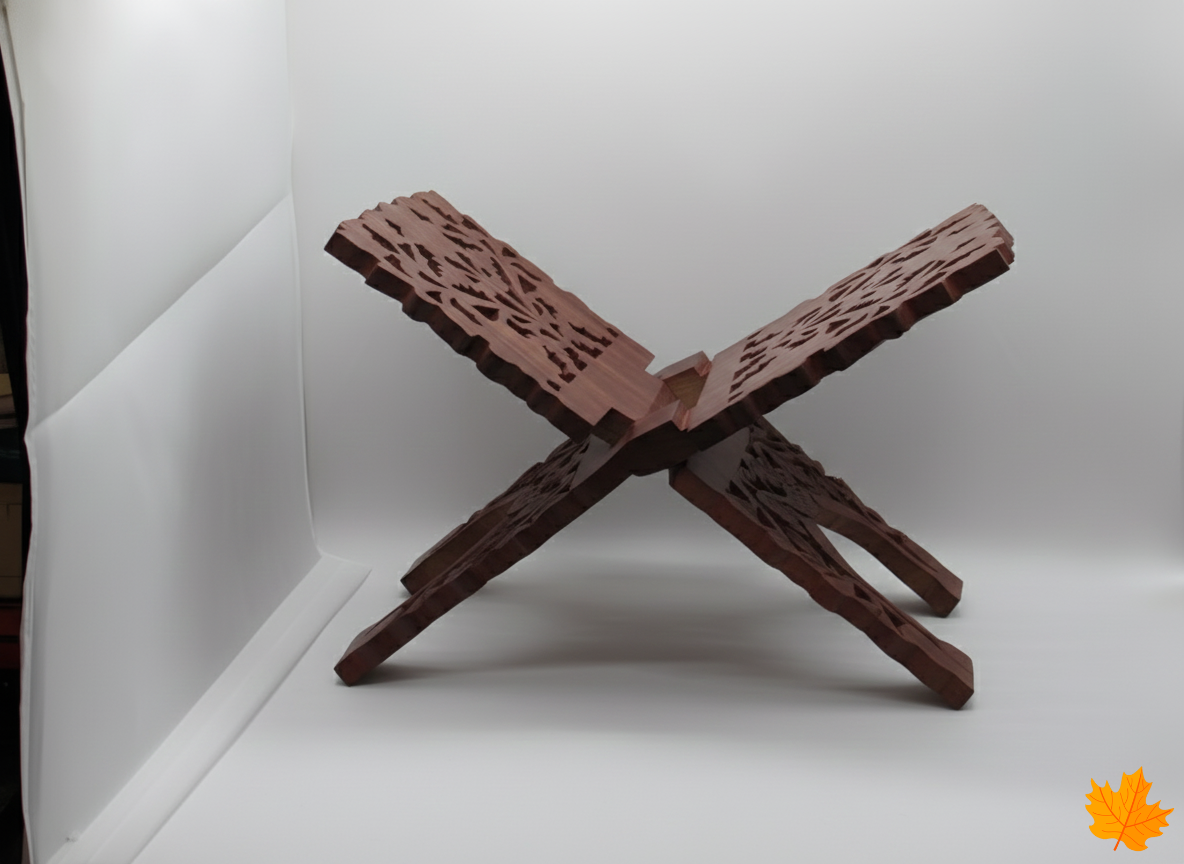 Floral Carved Book Holder