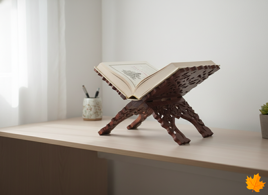 Floral Carved Book Holder