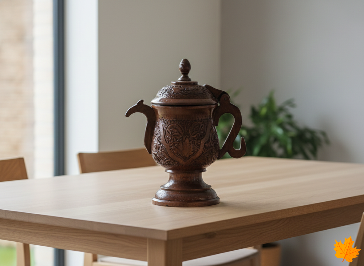 Hinged Lid Decorative Pot