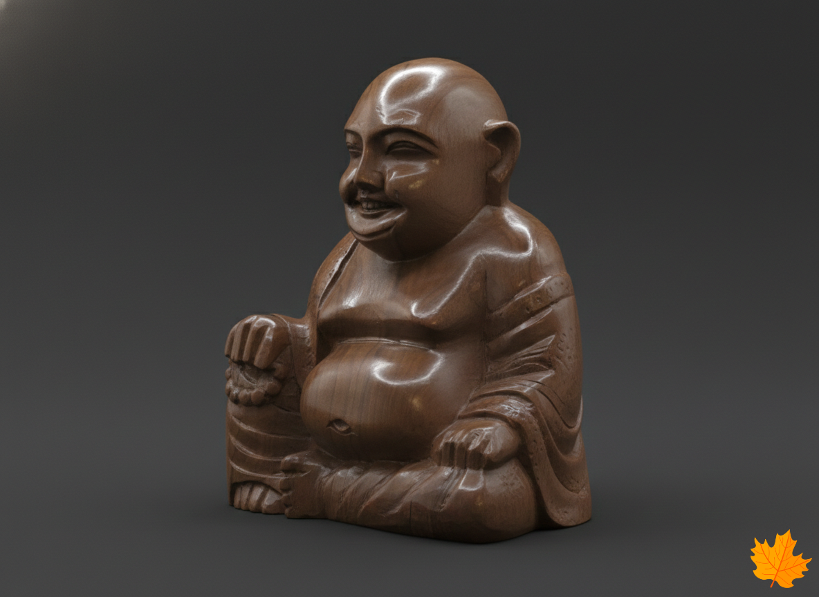Smiling Monk Figurine