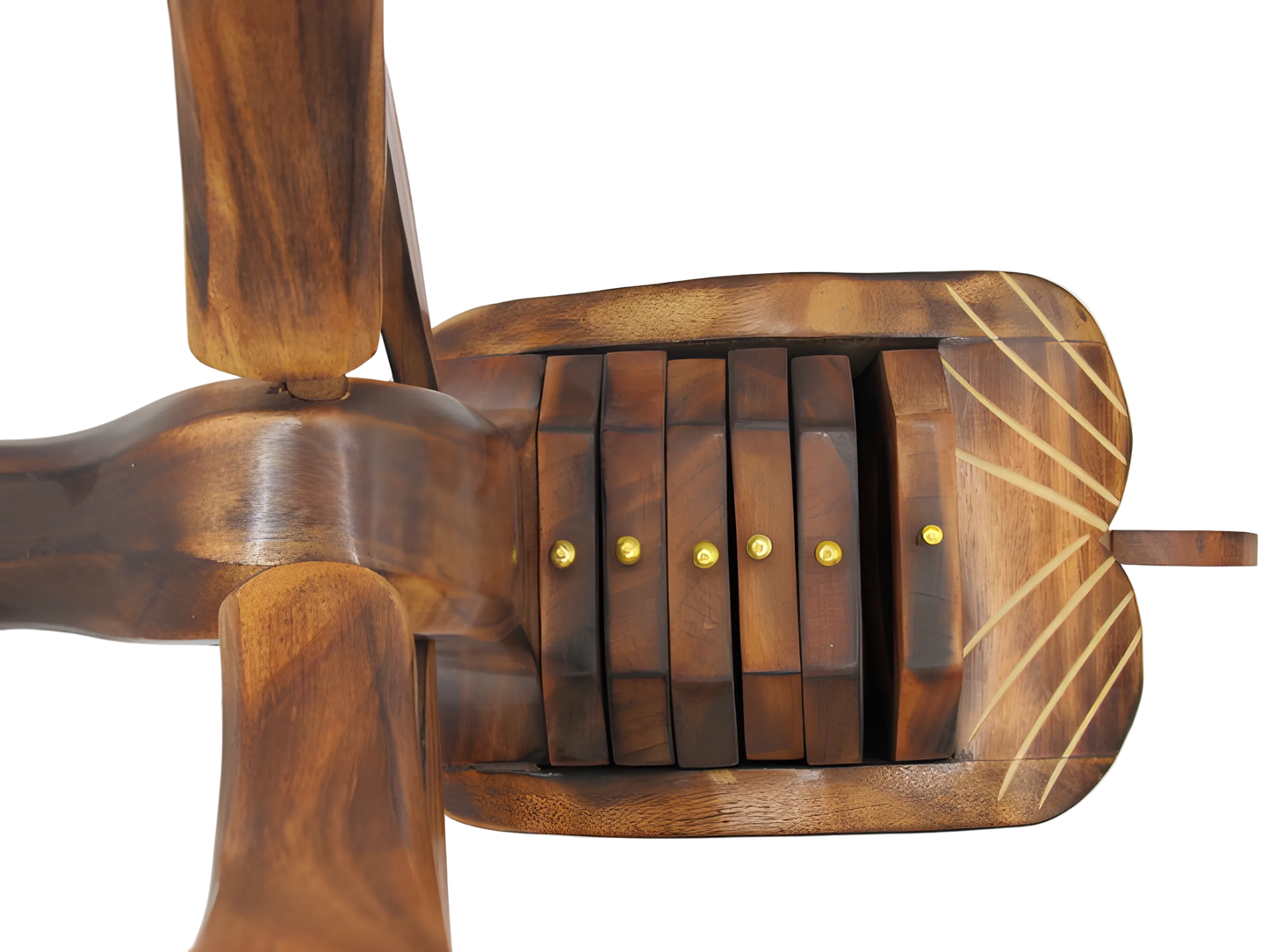 Handcrafted wooden deer desk organizer with drawers