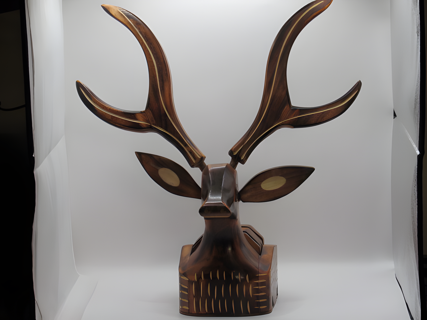 Deer Desk Organizer With Drawers