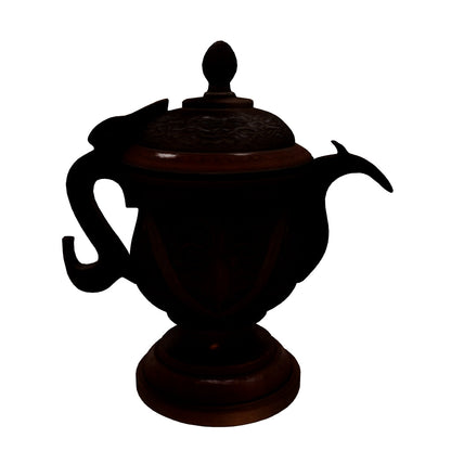 Hinged Lid Decorative Pot