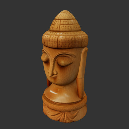 Buddha Head Decorative Sculpture