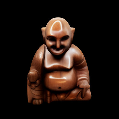 Smiling Monk Figurine