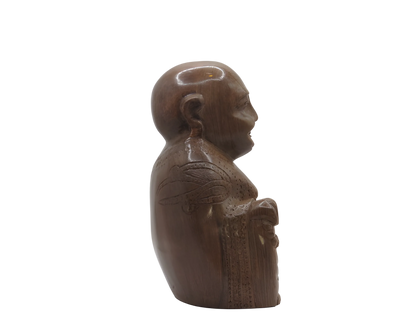 Premium Kashmiri Walnut Wood sculpture of a seated figure
