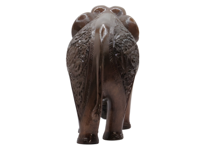 Premium Kashmiri Walnut Wood Decorative brown elephant figurine